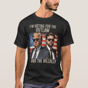 Camisa do Trump   Estou votando no fora da lei Hil