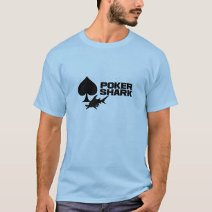 Camisa do tubarão do póquer -