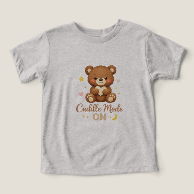 Camisa do Ursinho Fofo – Body de Modo Abraço (Design frontal)