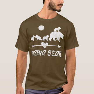 Camisa do Urso da Mamãe com Quatro Cubs de Urso Bo