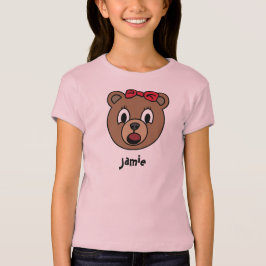 Camisa do urso da menina