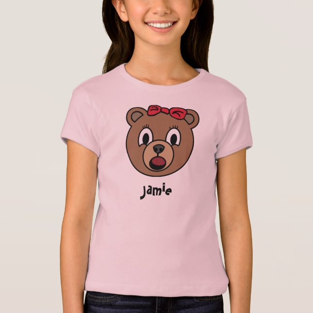 Camisa do urso da menina (Frente)