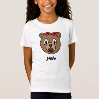 Camisa do urso da menina