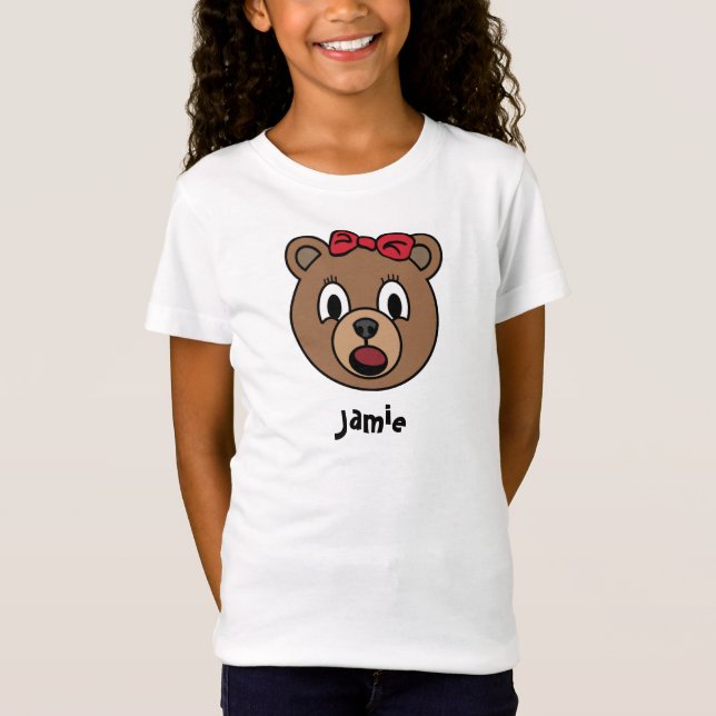 Camisa do urso da menina (Frente)