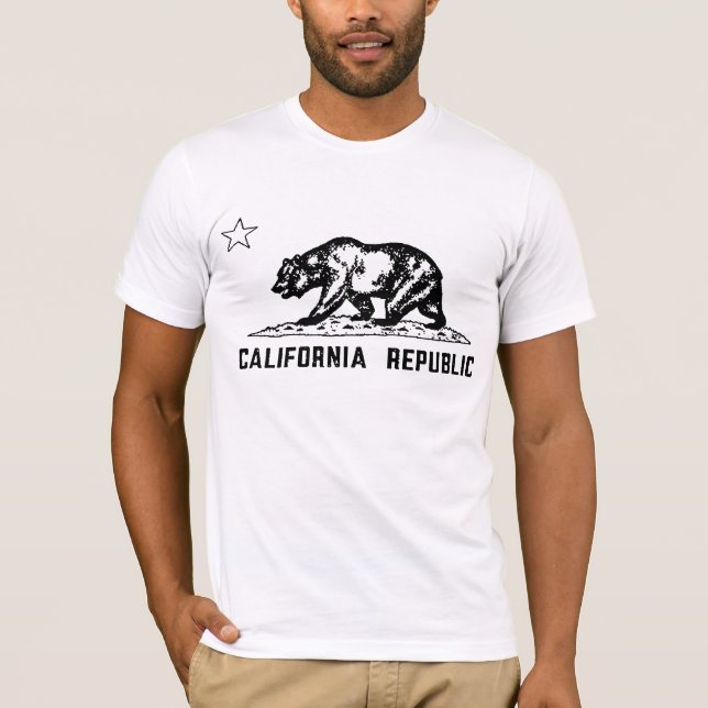 Camisa do urso da república de Califórnia do (Frente)