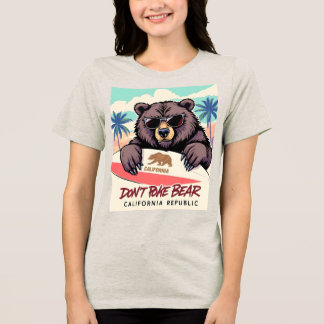 Camisa do Urso do Orgulho da Califórnia para Mulhe