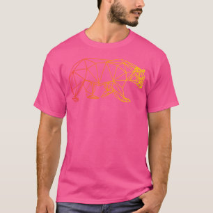 Camisa Do Urso Geométrico Acampando Sobre A Nature