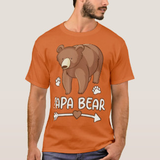 Camisa do urso pai para o papa, camisa do urso pai