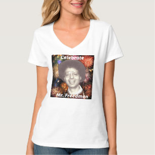 Camisa do V-pescoço de Hane