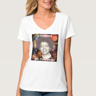 Camisa do V-pescoço de Hane