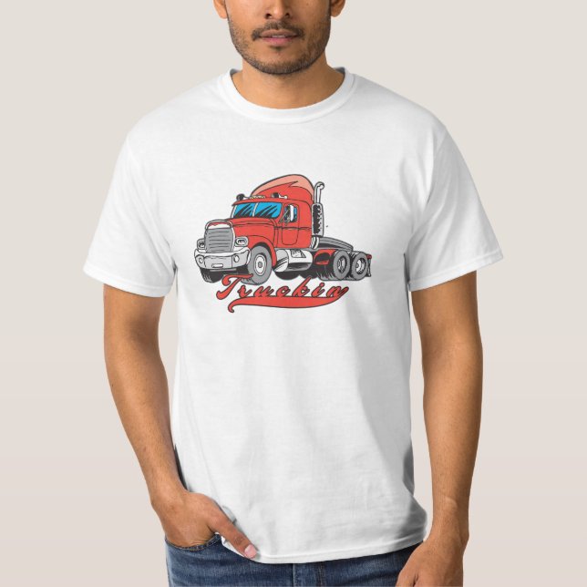 Camisa do valor de Truckin para os homens que (Frente)