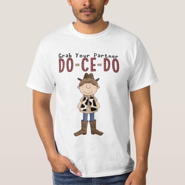 Camisa do vaqueiro T do divertimento da dança (Frente)