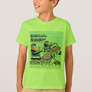 Camisa do velomotor dos patos selvagens dos miúdo