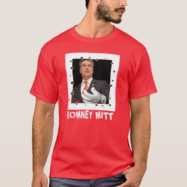 Camisa do vermelho da luva de Romney (Frente)