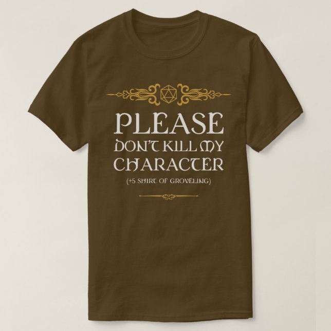 Camisa do viciado em Groveling Tabletop RPG (Frente do Design)