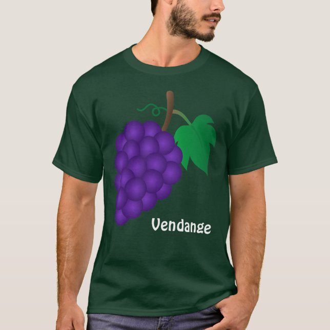 Camisa do vinho T - Vendange (Frente)