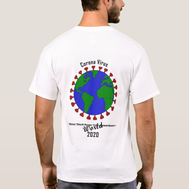 camisa do vírus Corona (Verso)