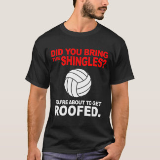 Camisa do voleibol: Telhado com a bola