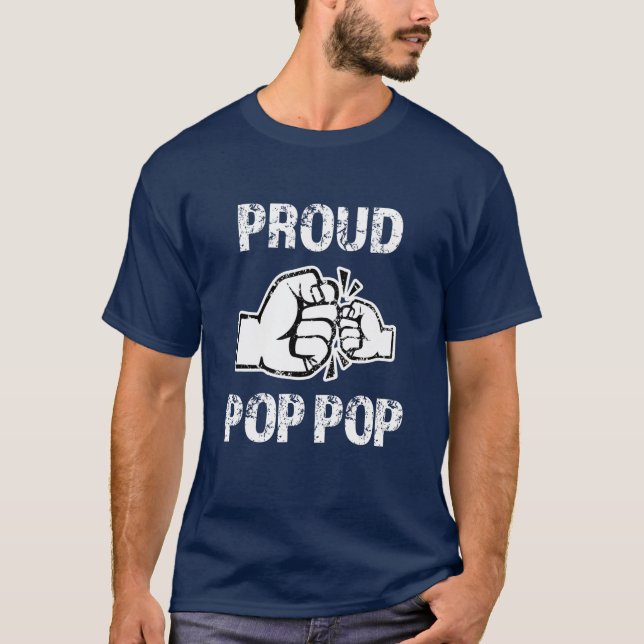 Camisa do vovô dos homens engraçados do Pop-Pop (Frente)