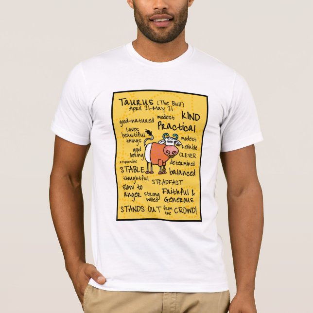 camisa do wordcloud do taurus (Frente)