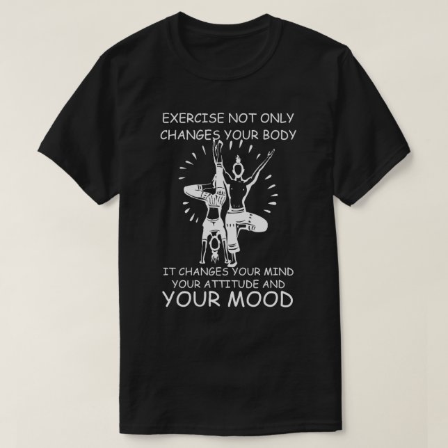 Camisa do Workout de Motivação da Mente malhação (Frente do Design)