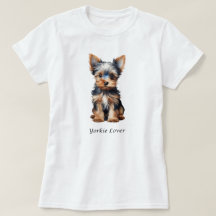 Camisa do Yorkie Lover - Camisa do Yorkie bonito