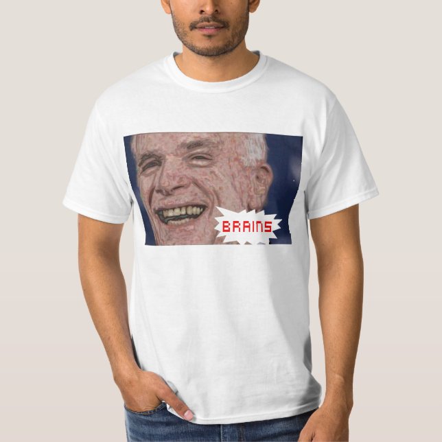 camisa do zombi t do mccain (Frente)