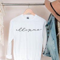 Camisa Doce de Mulheres do Estado de Illinois