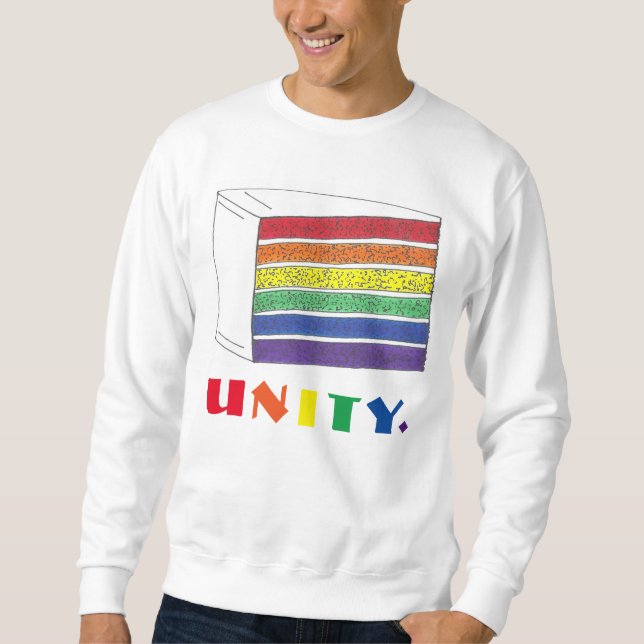 Camisa Doce do Orgulho Gelado do Arco-Íris UNITY (Frente)