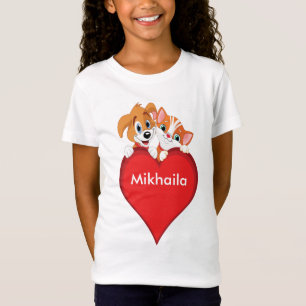 Camisa Doce Gato e Cachorro