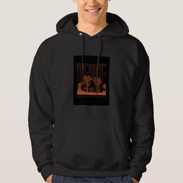 Camisa Doce Hoodie Futurística de Paz de Laranja N (Frente)