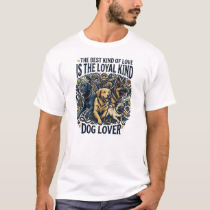 Camisa DogLover Cão Leal Amor Família Laço Cachorr