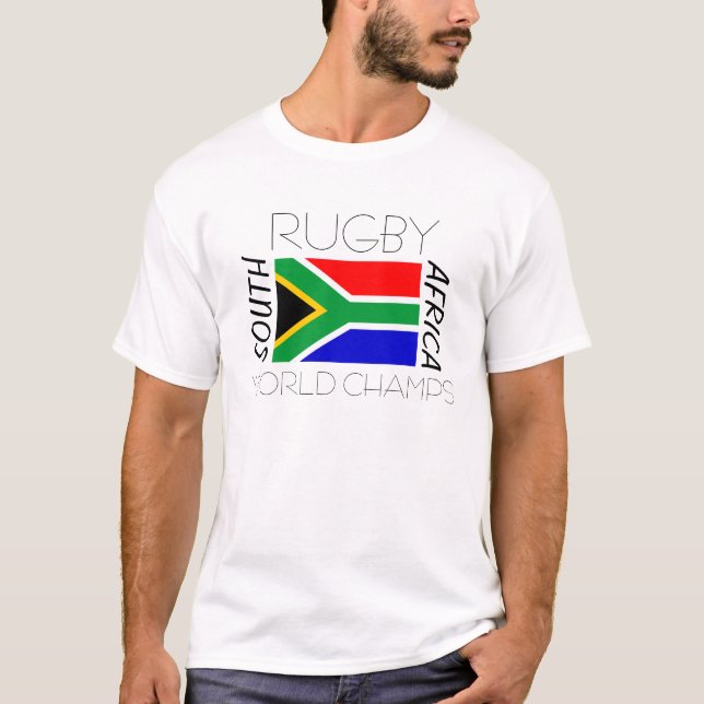 Camisa dos campeões do mundo do rugby de África do (Frente)