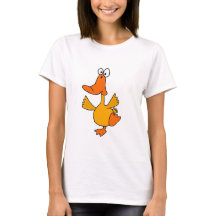 Camisa dos desenhos animados do pato da dança AA