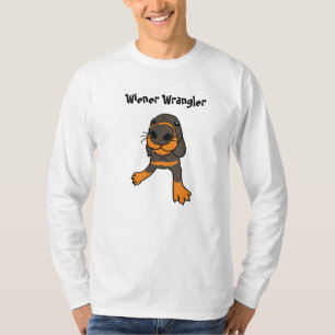 Camisa dos desenhos animados do Wrangler do Wiener