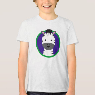 Camisa dos garotos Zebra