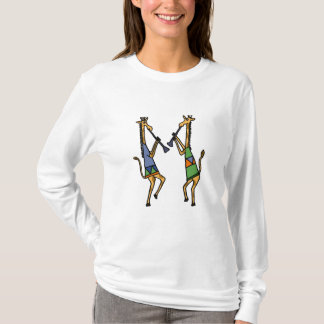 Camisa dos girafas da dança do AL