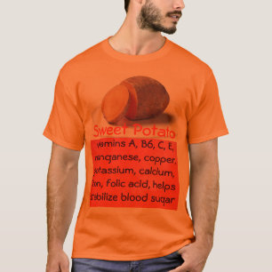 camisa dos homens da batata doce