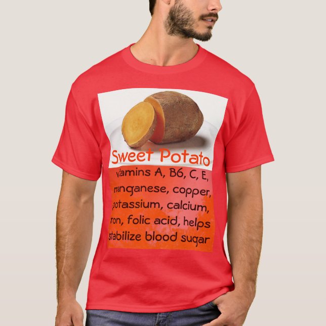 camisa dos homens da batata doce (Frente)
