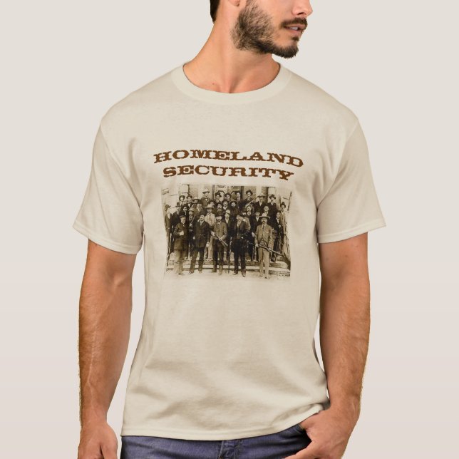 Camisa dos homens da segurança interna dos Texas (Frente)