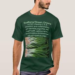 Camisa dos homens dos Scallions/cebolas verdes