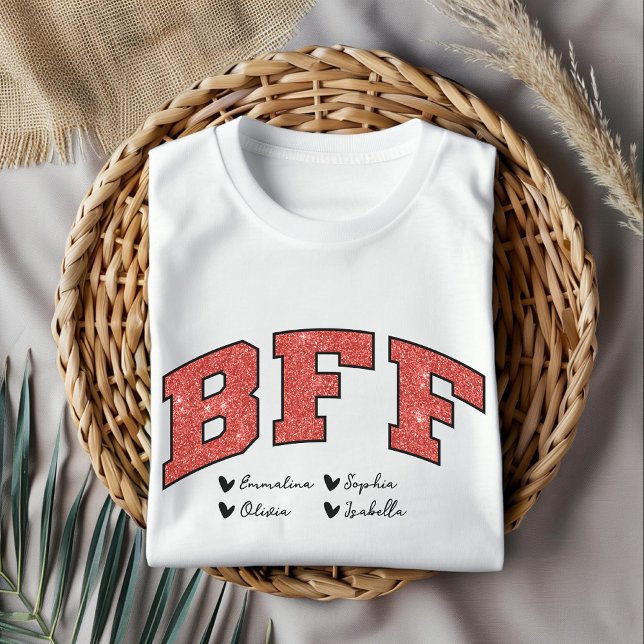 Camisa dos melhores amigos, Dia do Namorados BFF p (BFF shirt, custom BFF shirt, personalized name shirt, Valentine’s Day shirt, friendship shirt)