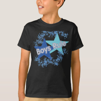 Camisa dos miúdos T das estrelas azuis da regra