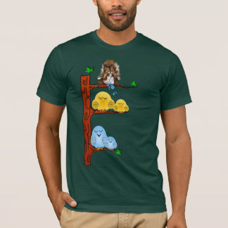 Camisa dos pássaros do sono