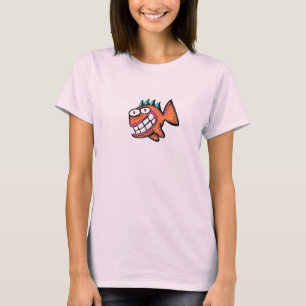 camisa dos peixes da mulher