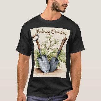 Camisa dos sonhos de jardinagem: Ferramentas e flo