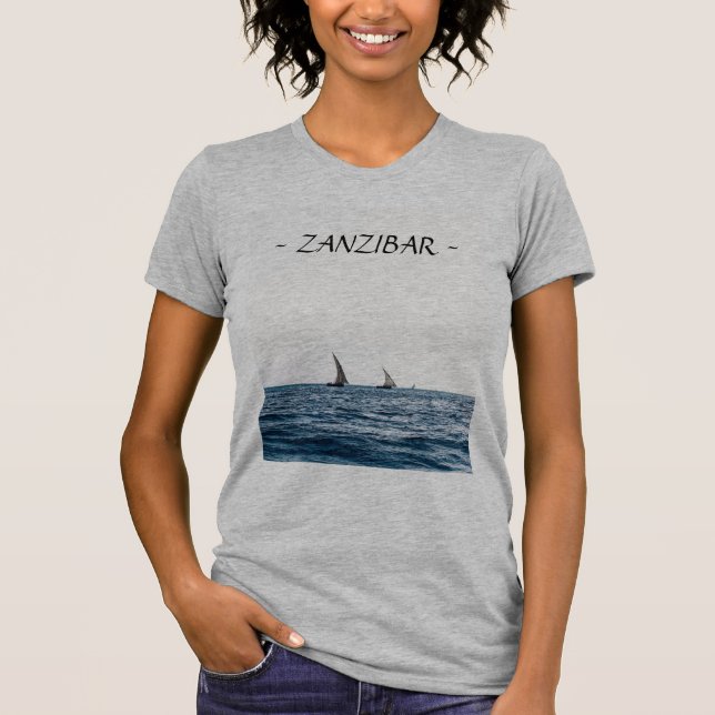 Camisa dos veleiros T de ZANZIBAR (mulheres) (Frente)