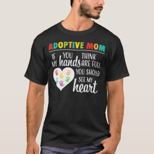 Camisa dotada de adoção de cota cardíaca da mãe ad