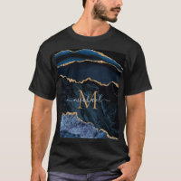 Camisa Dourada azul marinho com nome e letra perso