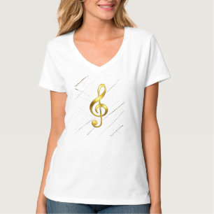 Camisa Dourada comClave de Sol – Estilo Musical El